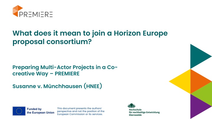 Horizon Europe Proposal Consortiums