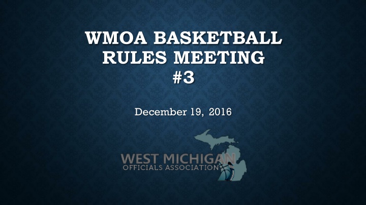 Basketball Rules Meeting and Tournament Recommendations