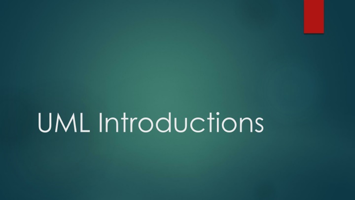 UML Introductions