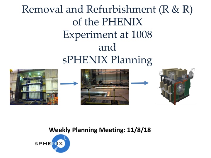 Phenix Experiment Removal and Refurbishment Planning