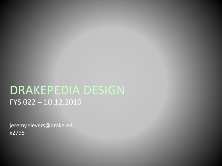 DRAKEPEDIA DESIGN