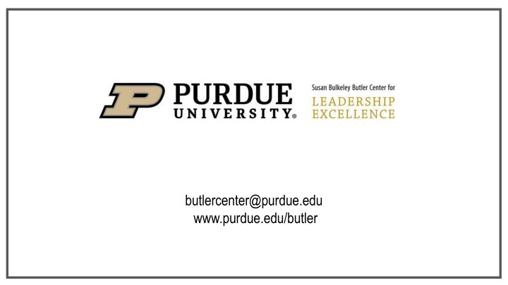 Contact Butler Center at Purdue University