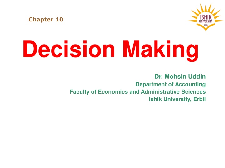 Decision Making