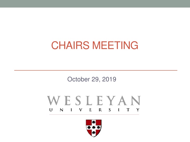 CHAIRS MEETING