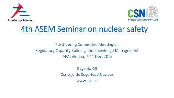 4th ASEM Seminar on nuclear safety