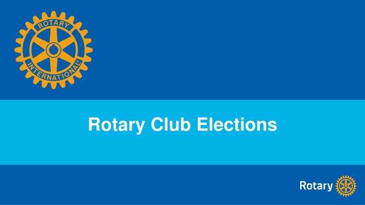Rotary Club Elections