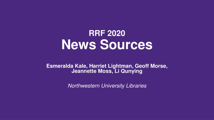 News Sources