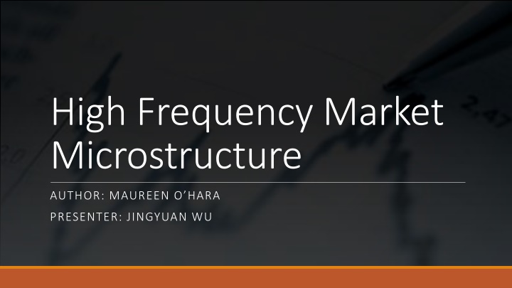 High-Frequency Market Microstructure