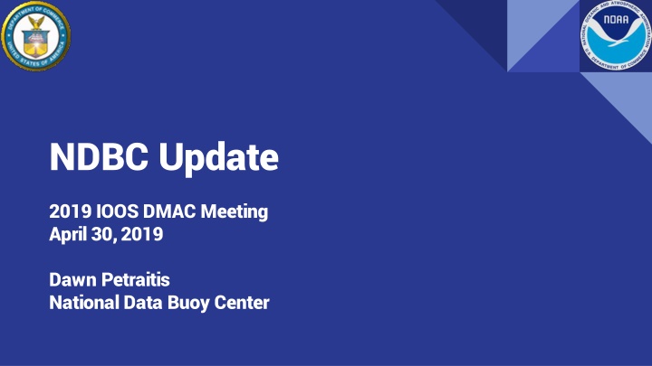 NDBC Update 2019: BUFR Format, GTS Release, HF Radar Archive, Glider Data Implementation