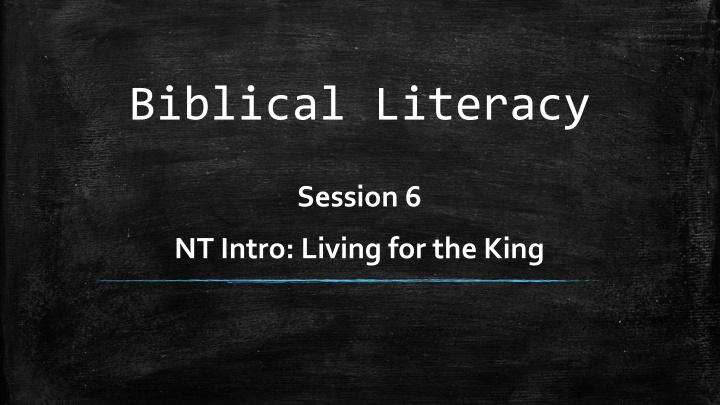 Justification and Sanctification