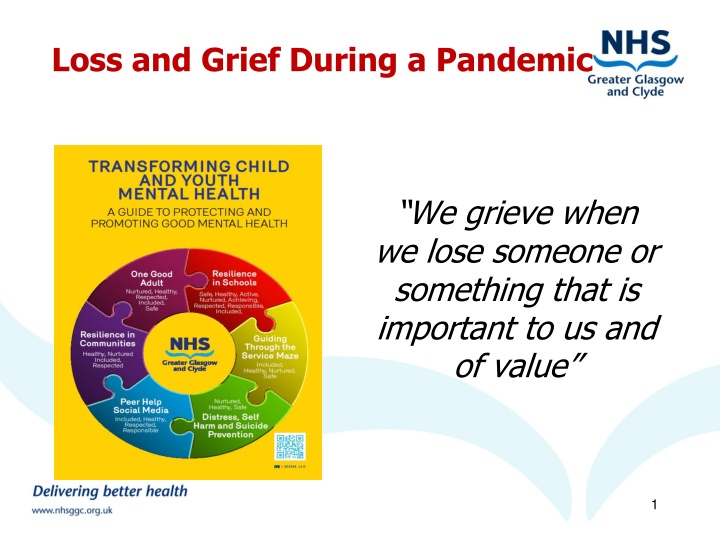 Coping with Loss and Grief During a Pandemic