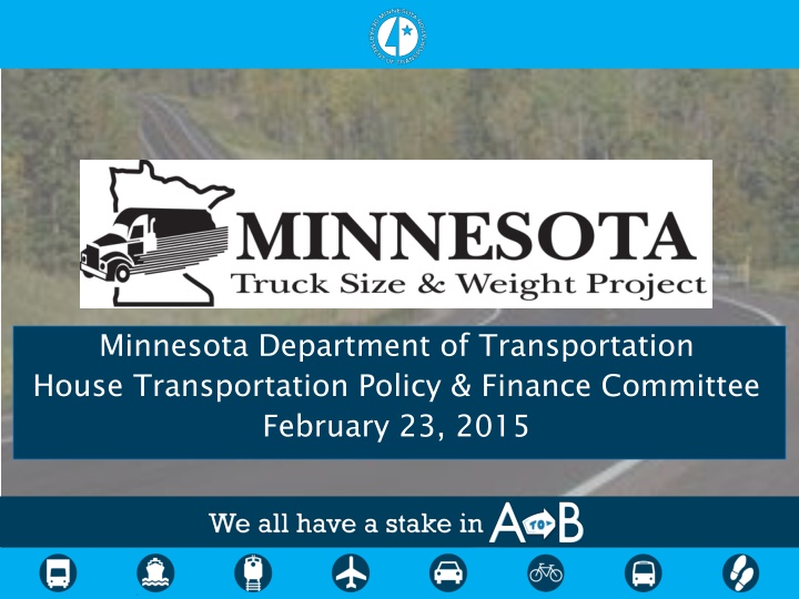 Minnesota Transportation Policy & Finance Committee Study