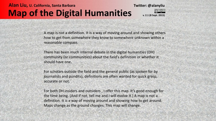 Map of the Digital Humanities