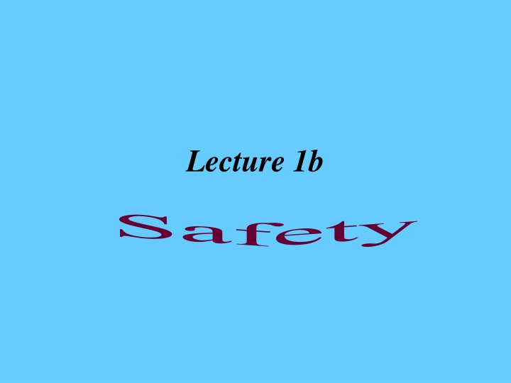 Safety Issues and Dress Code Enforcement