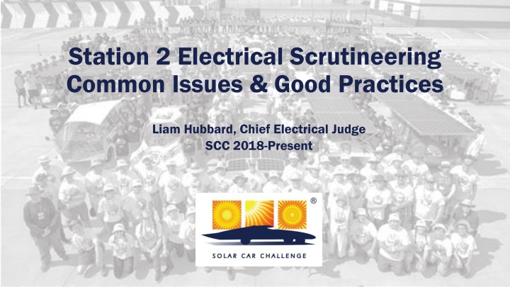Electrical Scrutineering Common Issues & Good Practices