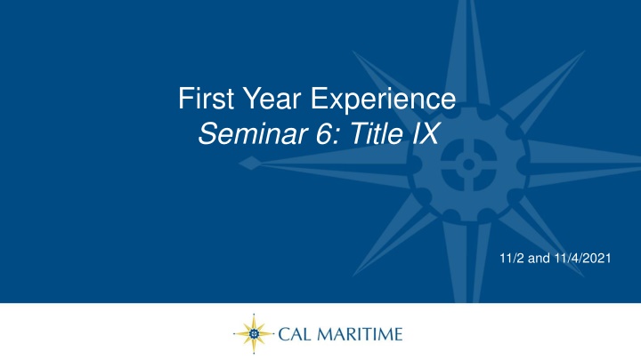 First Year Experience