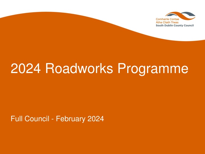 2024 Roadworks Programme Summary