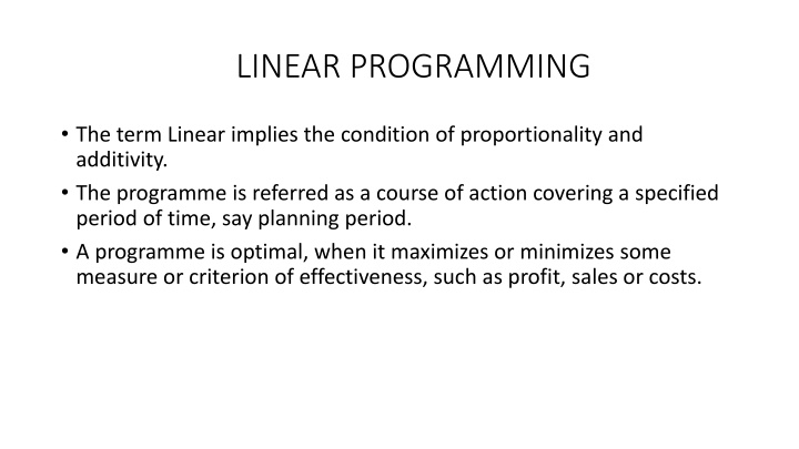 Linear Programming for Optimal Resource Allocation