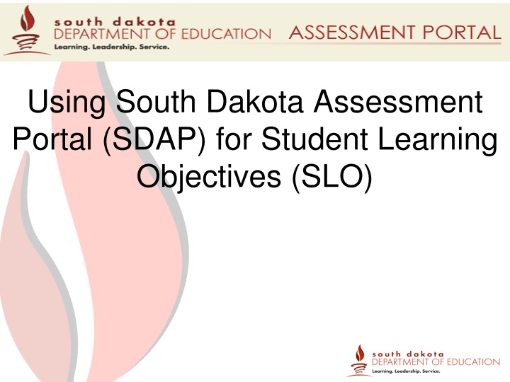 Using SDAP for Student Learning Objectives