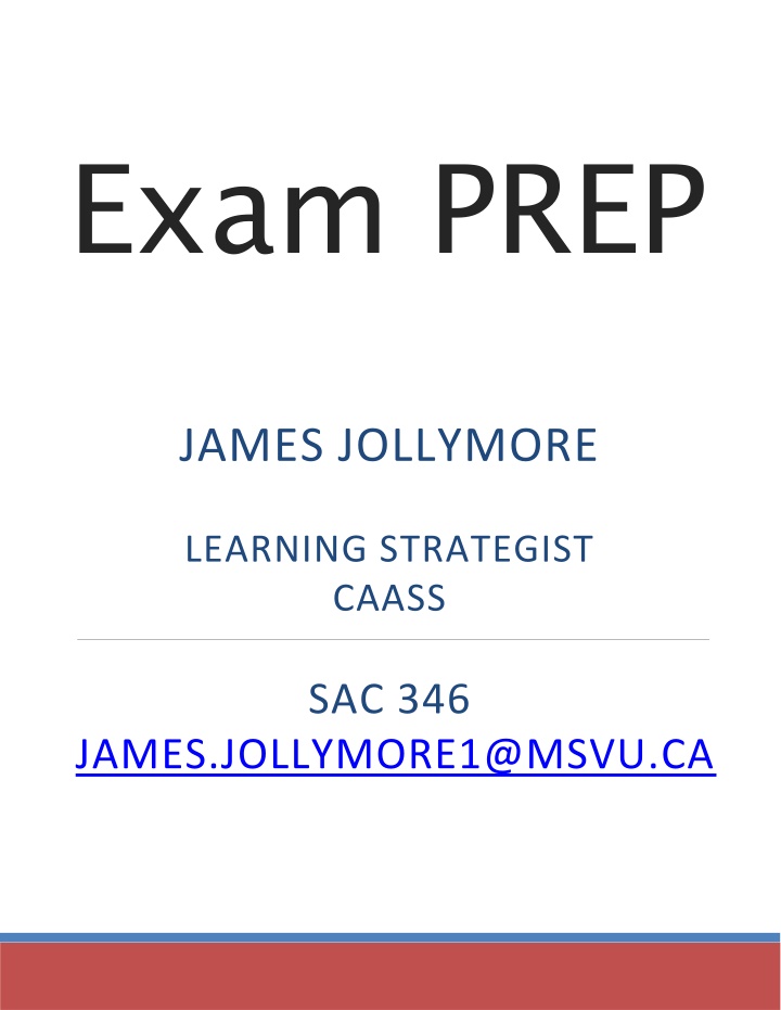 Exam Preparation Strategies