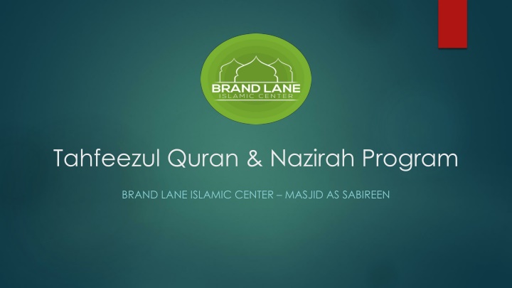 Tahfeezul Quran & Nazirah Program