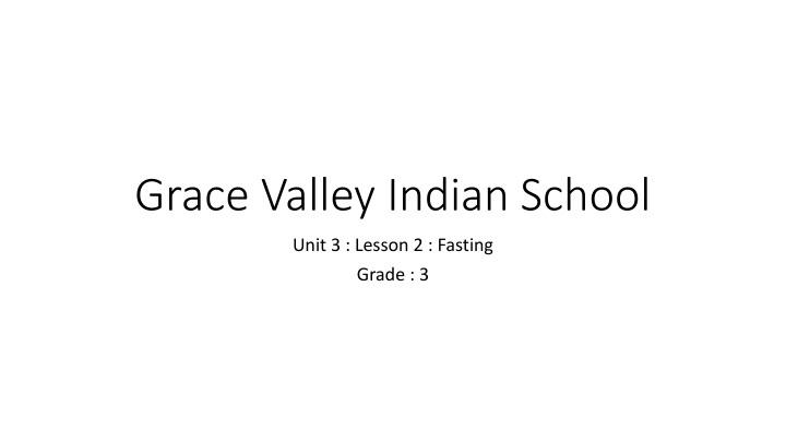 Grace Valley Indian School