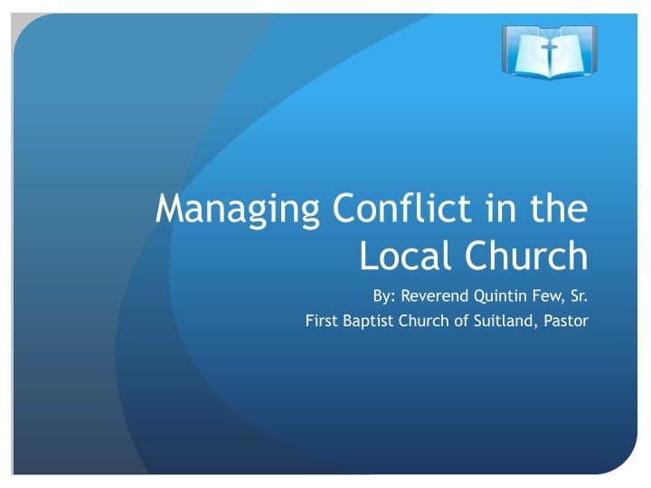 Managing Conflict in the Local Church