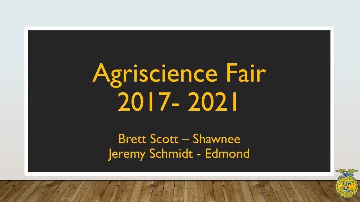 Agriscience Research Projects and Scientific Method