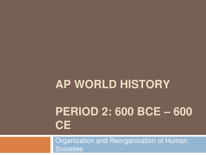 Development and Codification of Religious and Cultural Traditions