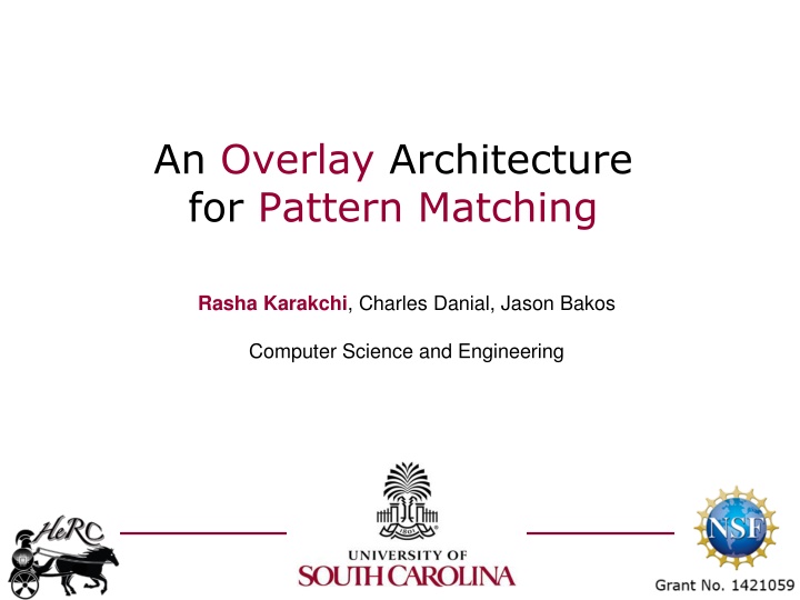 Overlay Architecture for Pattern Matching in Computer Science