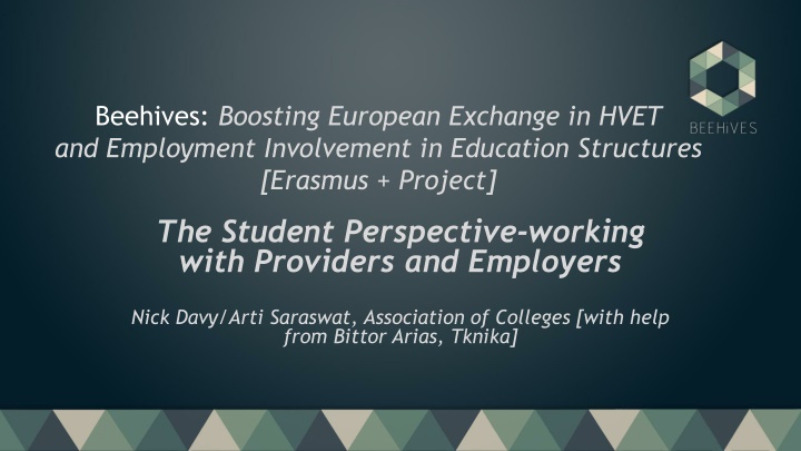 Beehives: Boosting European Exchange in HVET and Employment Involvement