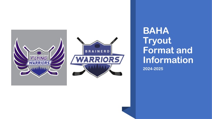 BAHA Tryout Format and Information 2024-2025