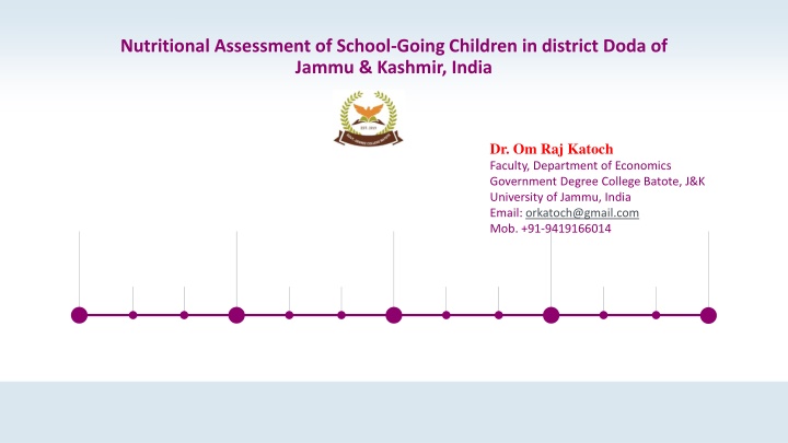 Nutritional Assessment of School-Going Children in Doda District