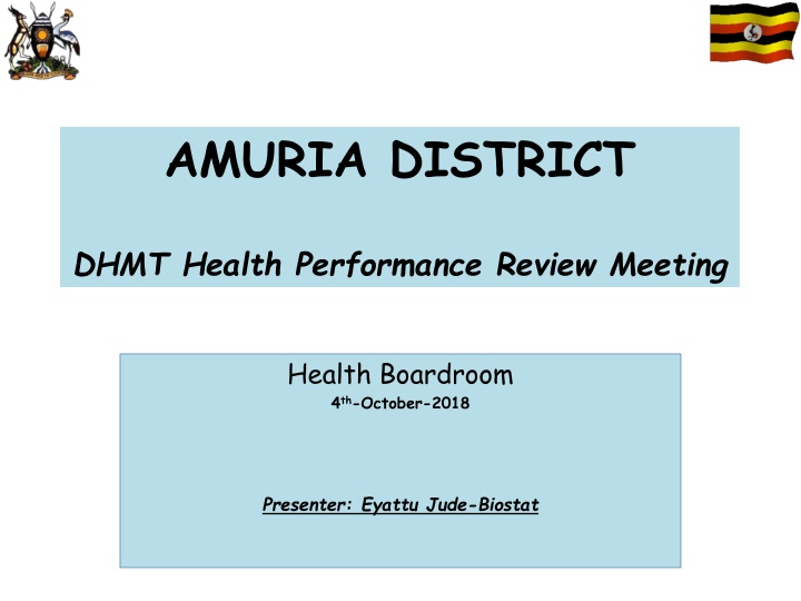 Health Performance Review Meeting in Amuria District
