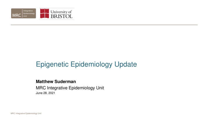 Epigenetic Epidemiology Update: EWAS in Children and Adults