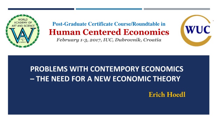 Problems with Contemporary Economics: The Need for a New Economic Theory