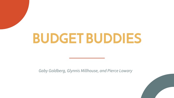Budget Buddies - Financial Confidence and Planning