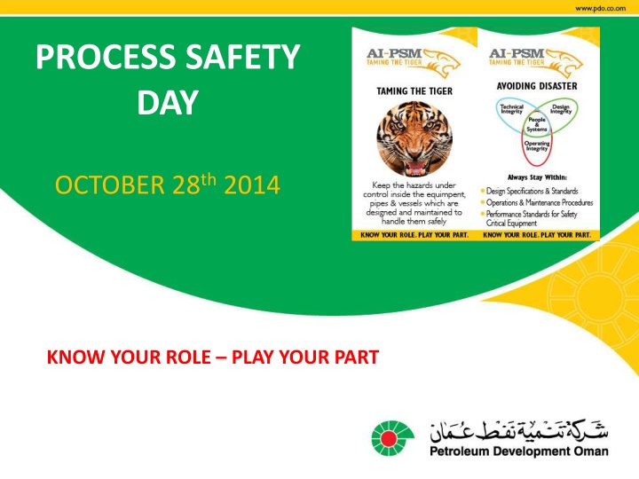 Process Safety Day - Understand Your Role & Play Your Part