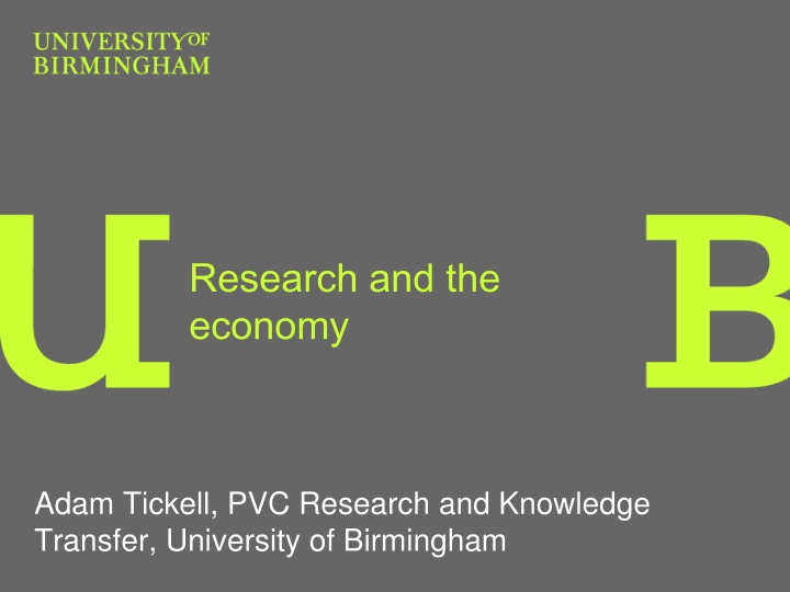 Role of Research Universities in Economic Growth