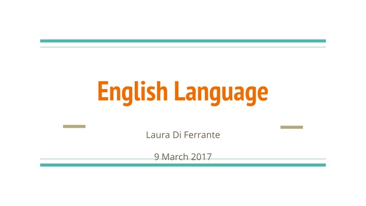 English Language Class Information