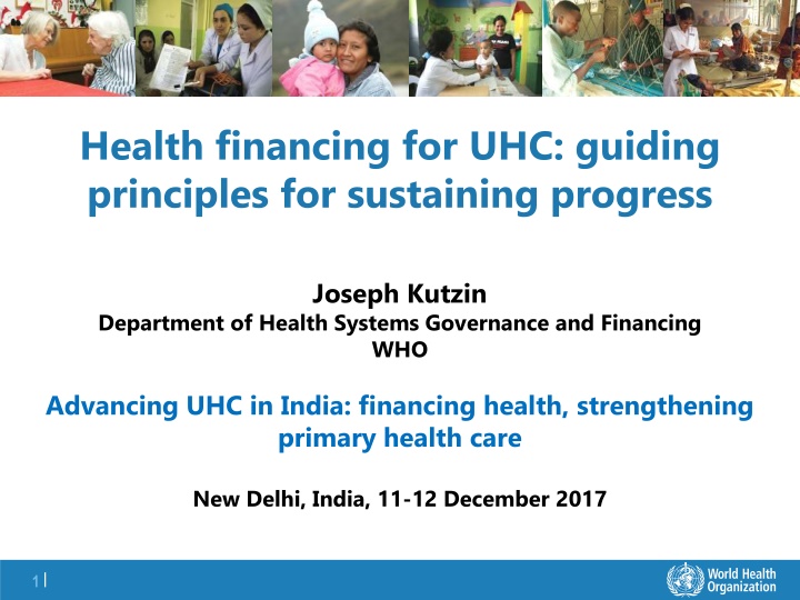 Health Financing for Universal Health Coverage: Guiding Principles for Sustaining Progress