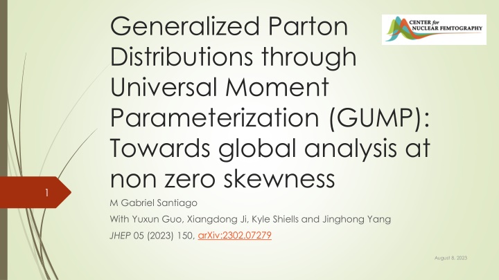 Generalized Parton Distributions through Universal Moment Parameterization: Towards Global Analysis