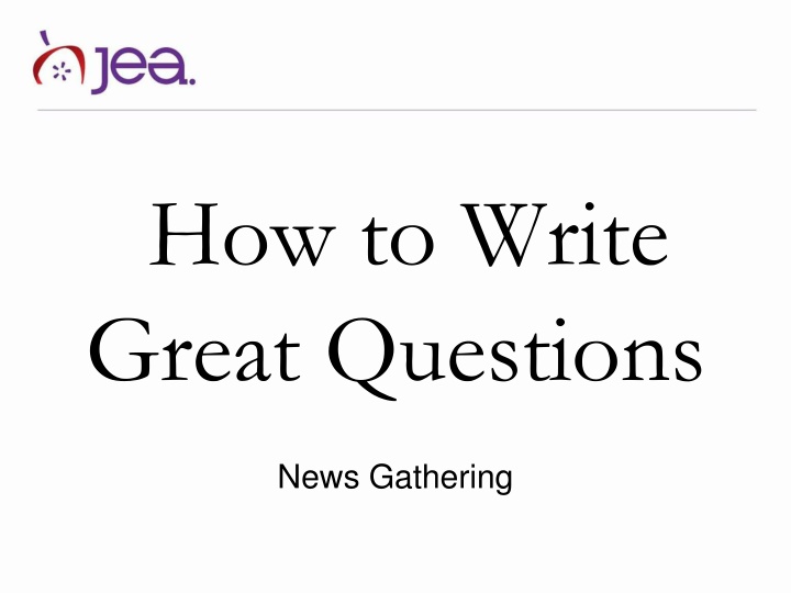 Writing Effective Interview Questions for News