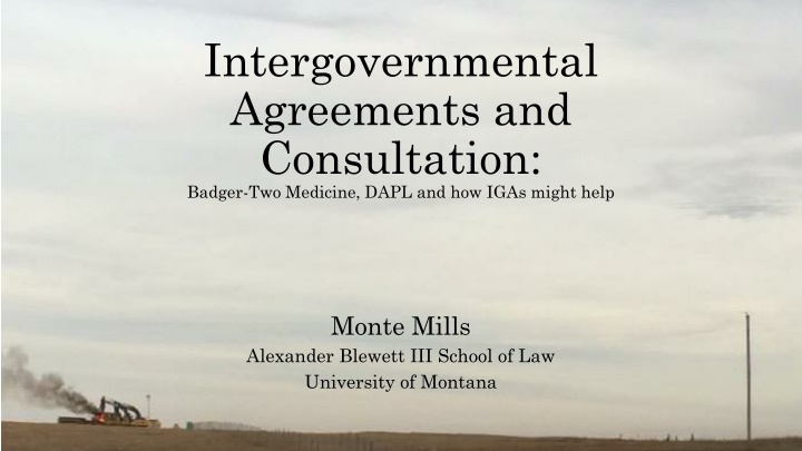 Consultation in Federal Undertakings: IGAs and the 106 Process
