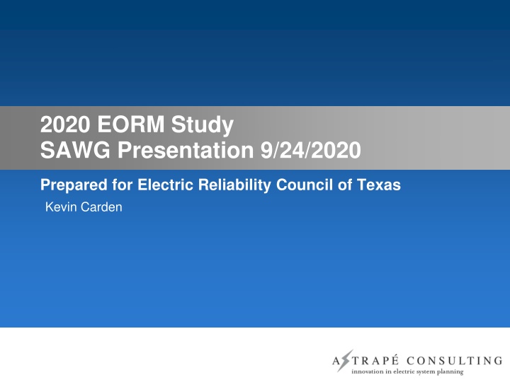 ERCOT 2020 Reserve Margin Study Overview