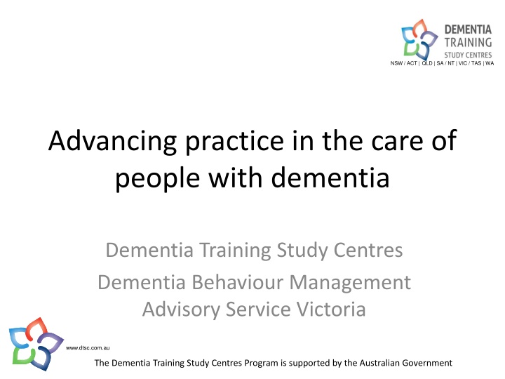 Advancing Practice in the Care of People with Dementia