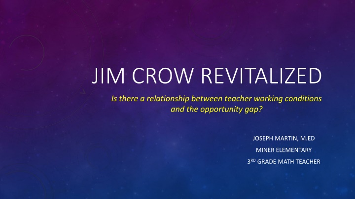 JIM CROW REVITALIZED