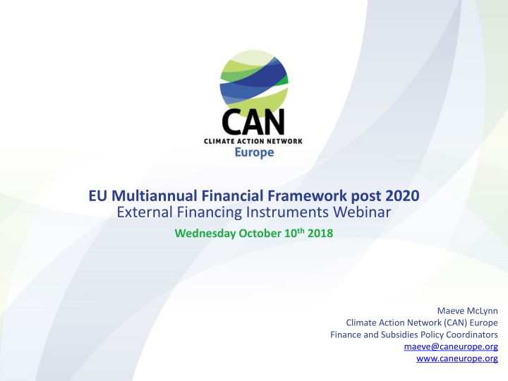 EU Multiannual Financial Framework post 2020
