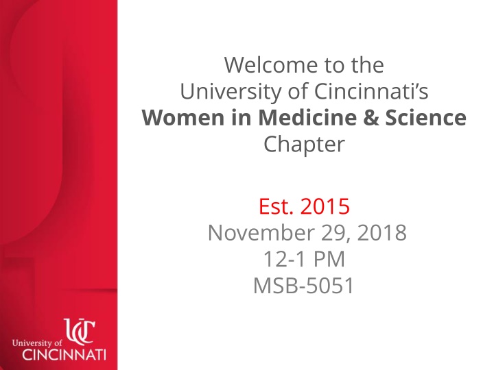 University of Cincinnati Women in Medicine & Science Chapter