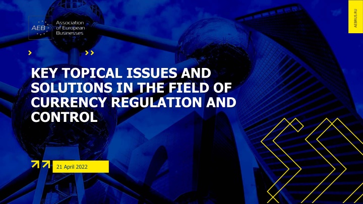 Topical Issues and Solutions in the Field of Currency Regulation and Control